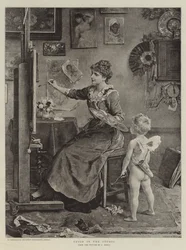Cupido in het atelier